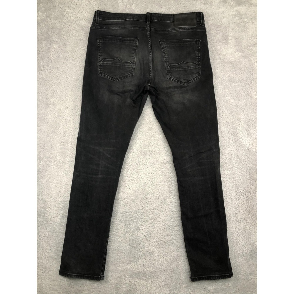883 Police Jeans Men's 36x31 Moriarty Slim Black Distressed